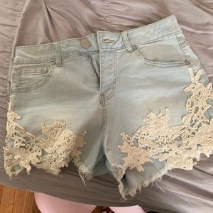 denim shorts